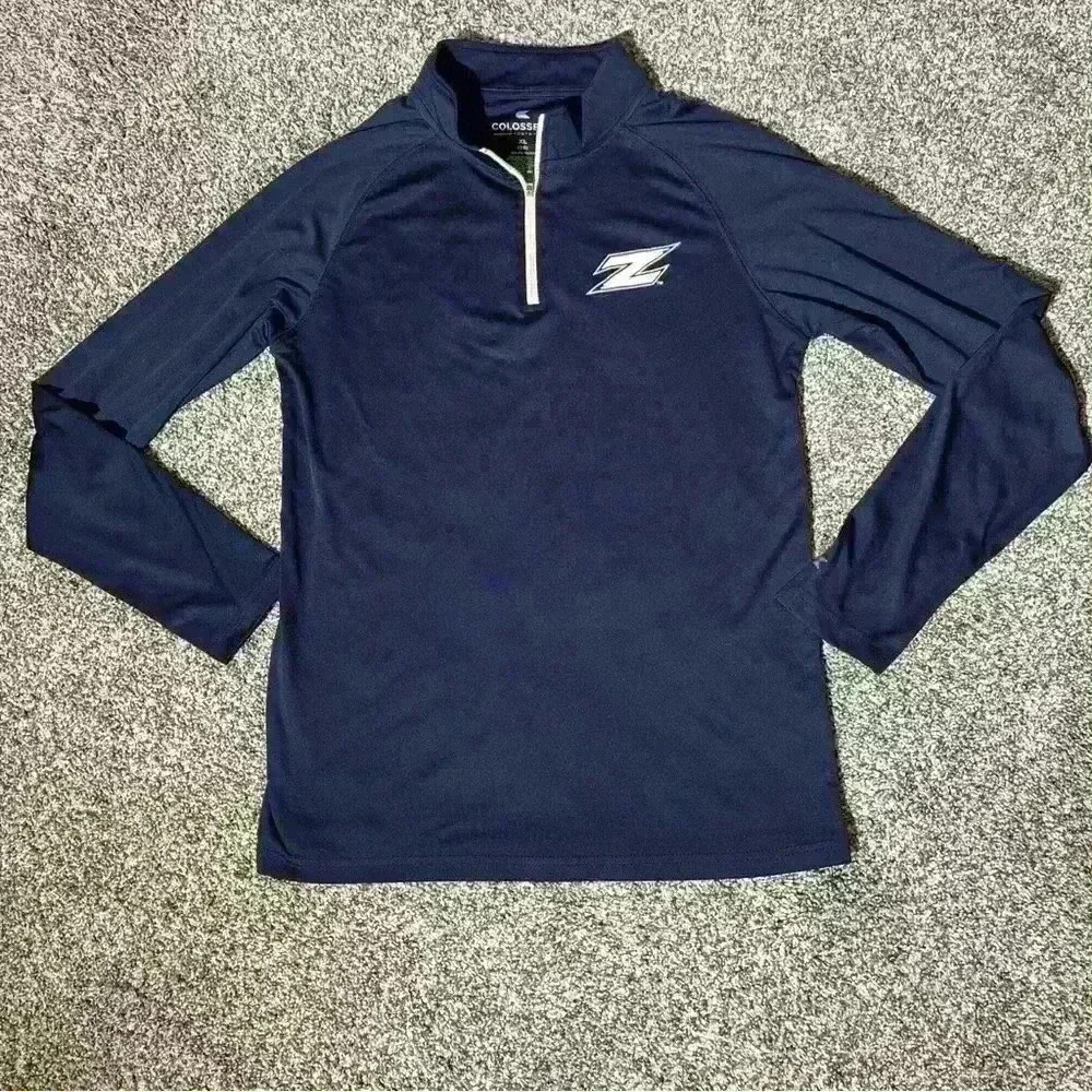 Youth Boys XL Colosseum Athletics Akron Zips Ohio Athletic Quarter Zip Pullover